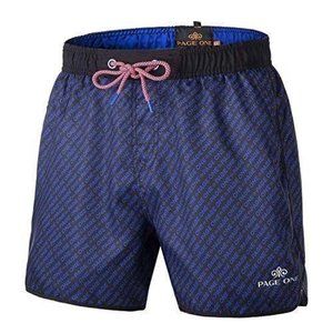 PAGE ONE Men (Large) Swim Trunks Casual Drawstring